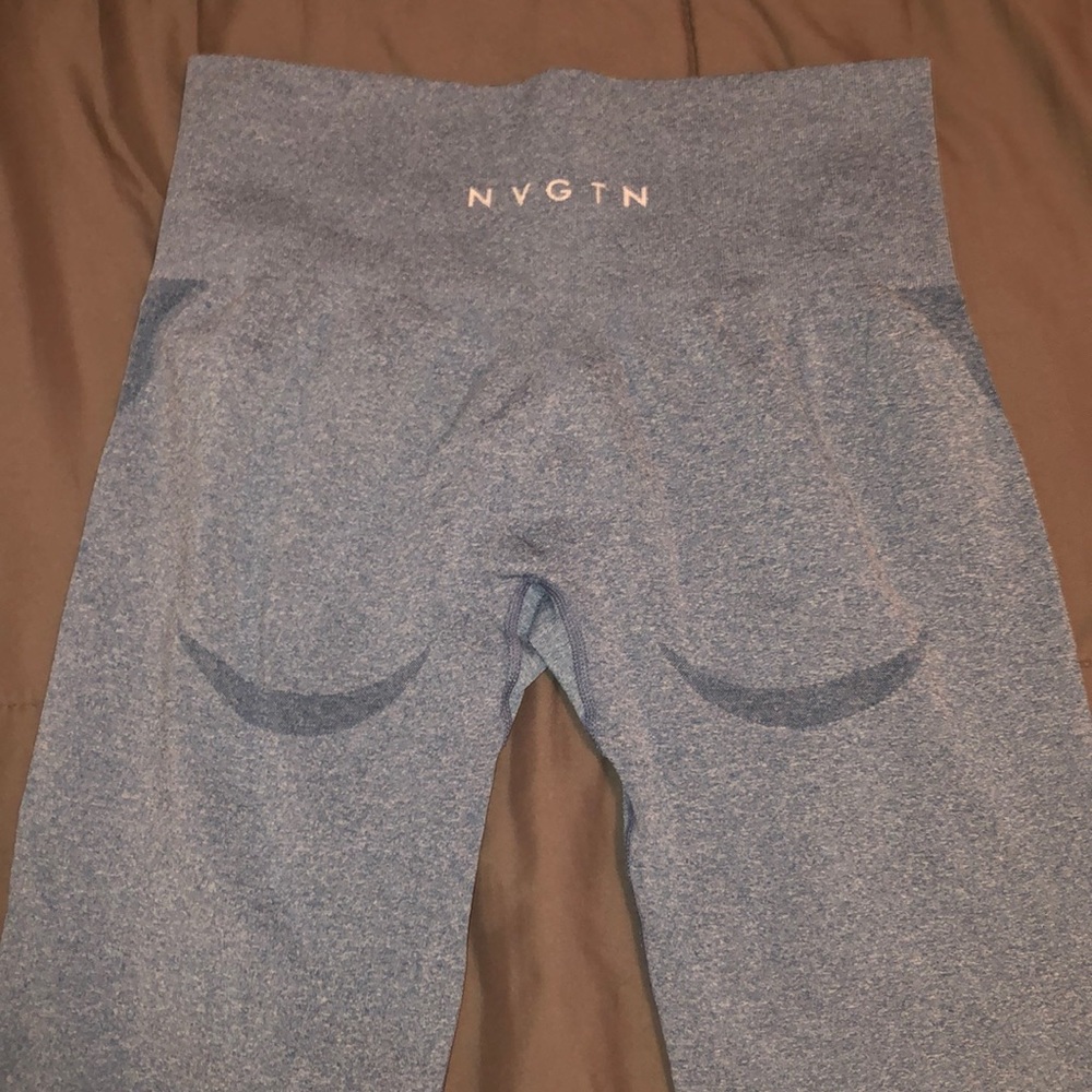 Blue NVGTN workout leggings
